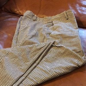 Gingham capris